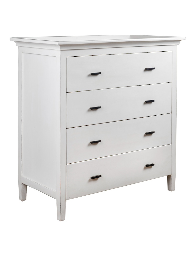 WELLESLEY 4 DRAWER CHEST WHITE image 1